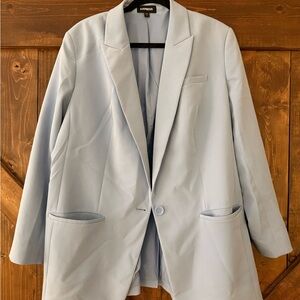 Express Women's Soft Blue Suit Jacket